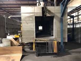 S-14 2'W x 5'H Powder Coating Line with 5 Stage Washer and Wagner Powder Booth